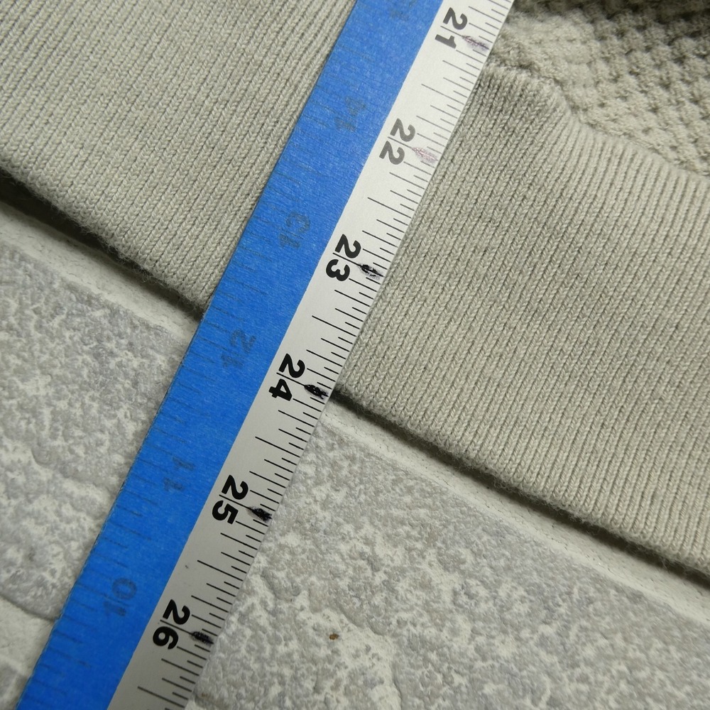 Athleta Sweater Womens 2XS Gray Waffle Knit Merino Wool Blend Soft Feel Athletic - Picture 7 of 7